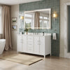 Custom image for White with Brushed Nickel Trim / No Mirror