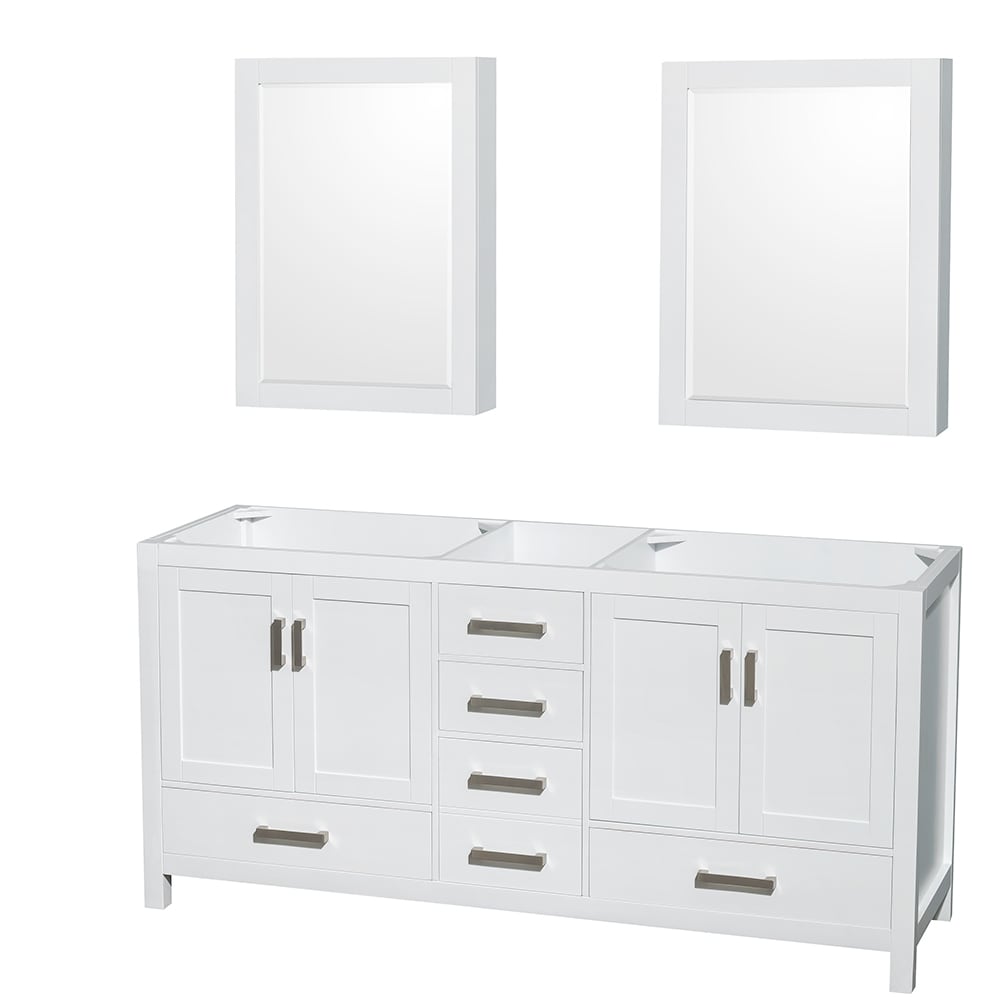 Sheffield Bathroom Vanity Cabinet 72 inch Double Sink