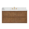 Custom image for Toasted Walnut with Satin Bronze Trim / Giotto Quartz / No Mirror