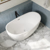 Custom image for White with Polished Chrome Trim and Matte Black Faucet