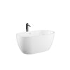 Custom image for White with Shiny White Trim and Matte Black Faucet