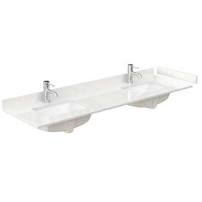 Countertop with Undermount Sink 72 inch Single hole