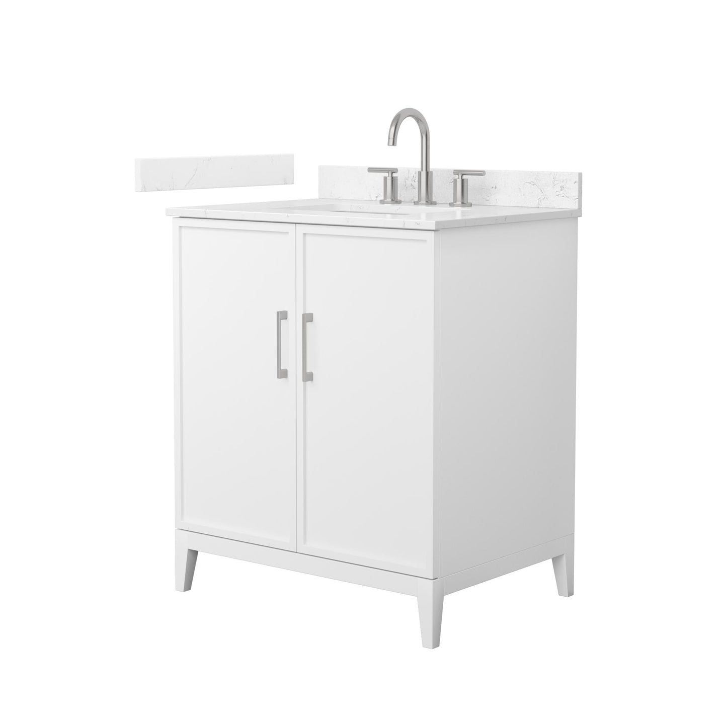 Elan Bathroom Vanity with Countertop 30 inch Single Sink 3-hole Faucet Setup