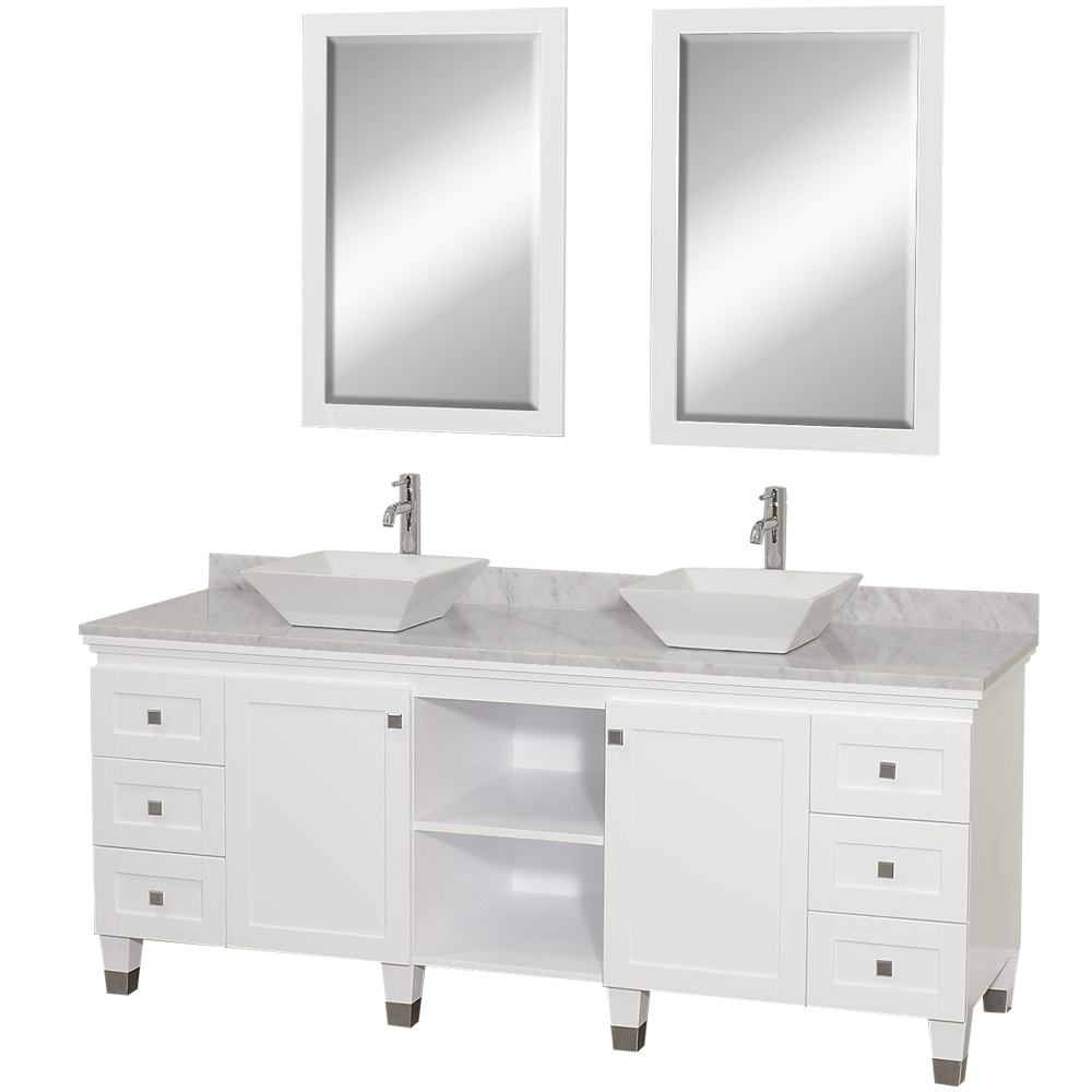 60 Keller Double Vanity For Rectangular Undermount Sinks