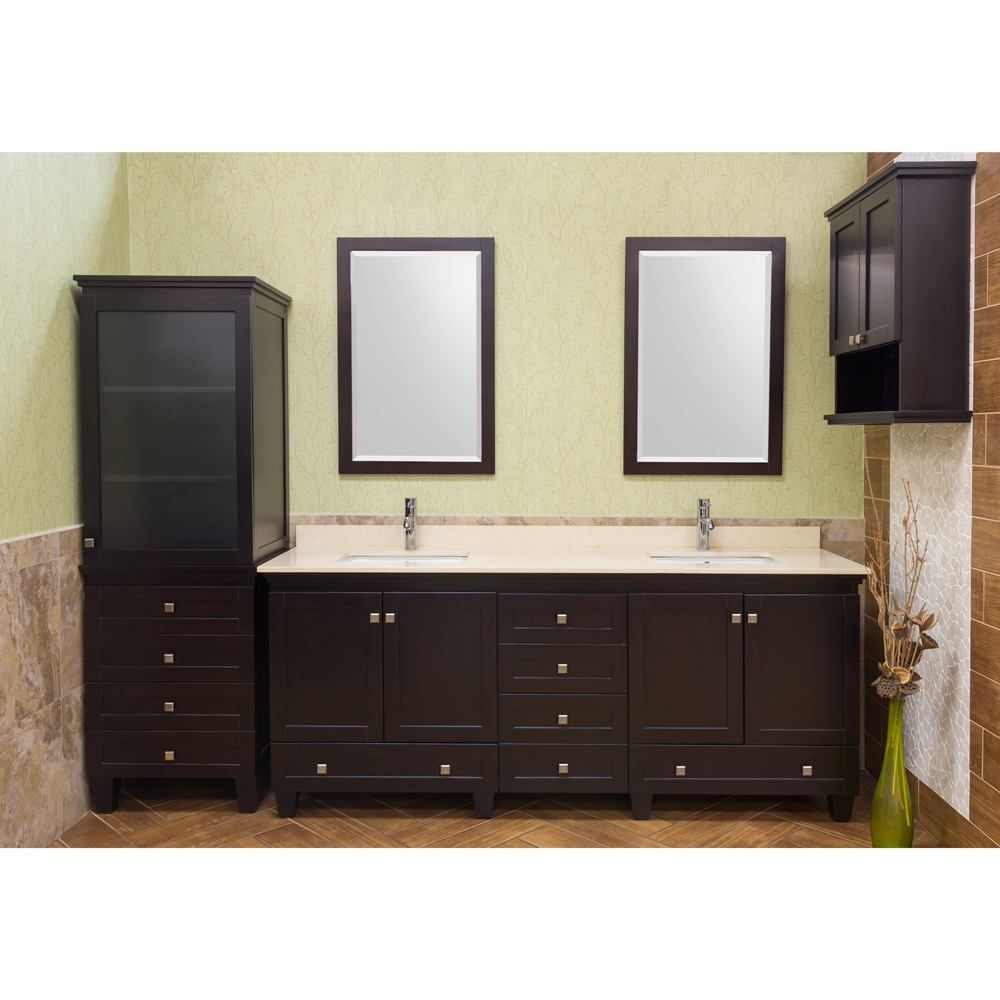 Acclaim 80" Double Bathroom Vanity Espresso Beautiful bathroom
