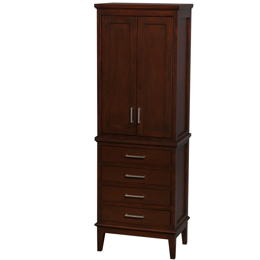 Hatton 24 in. W x 70-3/4 in. H x 16 in. D Bathroom Linen Storage Tower Cabinet in Dark Chestnut Hatton 24 in. W x 70-3/4 in. H x 16 in. D Bathroom Linen Storage Tower Cabinet in Dark Chestnut