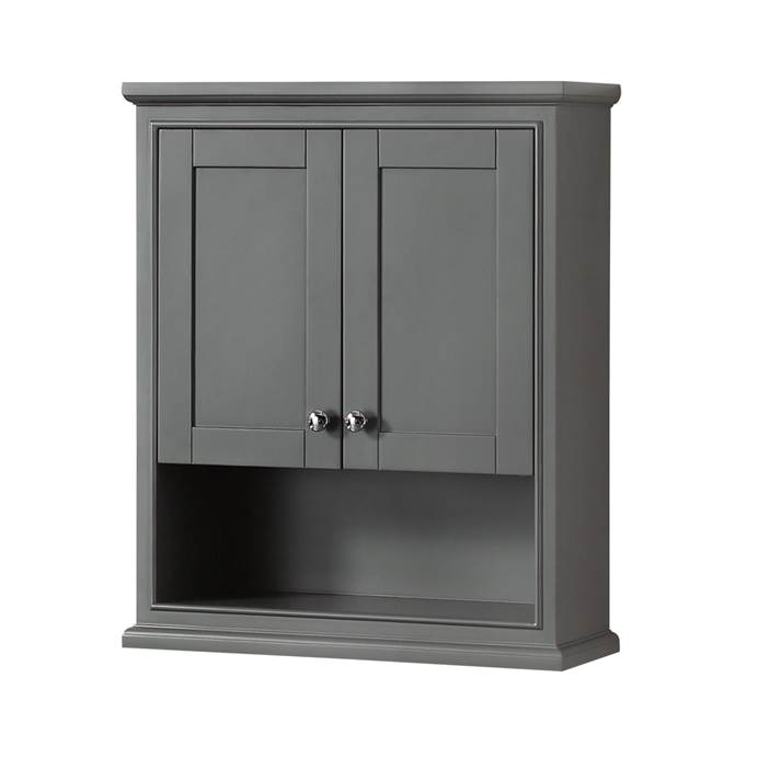 Deborah Over-Toilet Wall Cabinet - Dark Gray WC-2020-WC-DKG