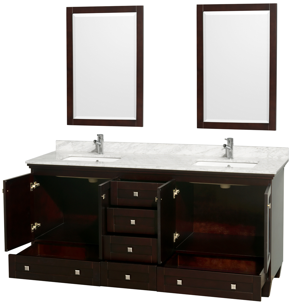 Acclaim 72" Double Bathroom Vanity Espresso Beautiful bathroom