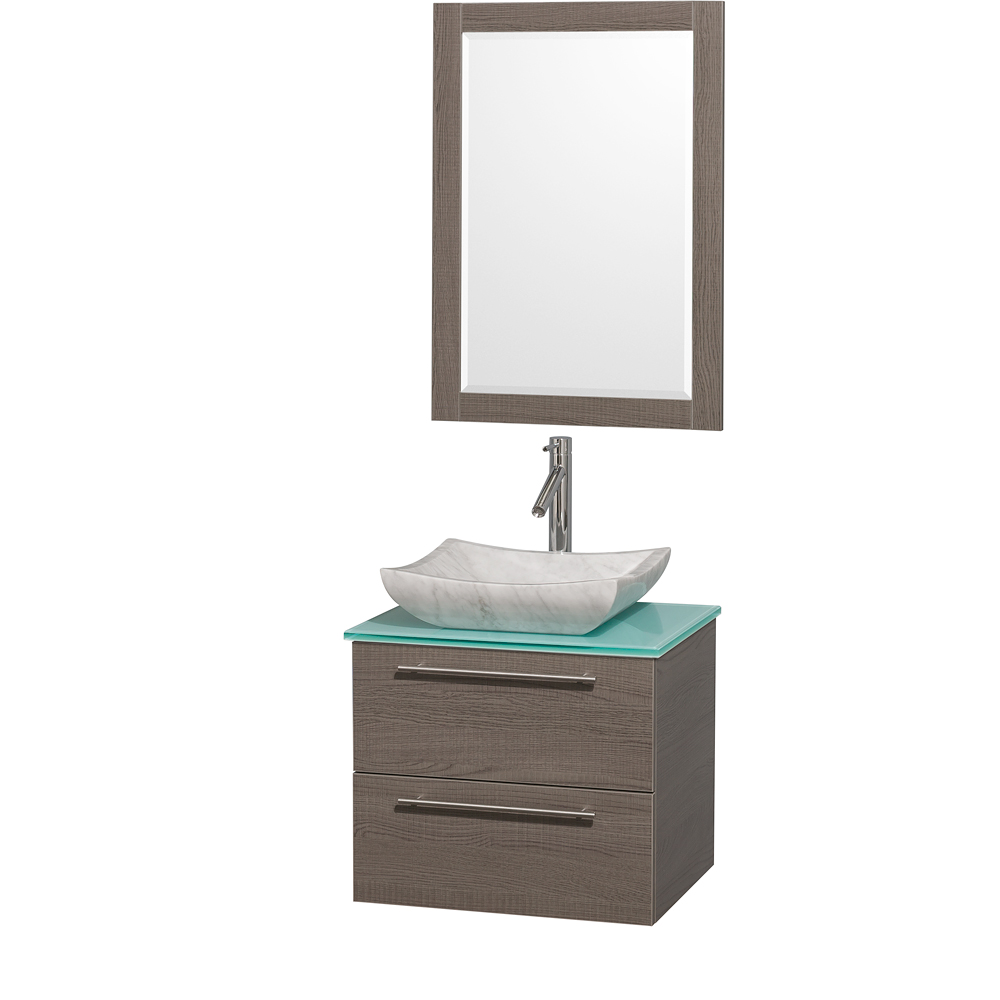 Amare 24 Wall Mounted Bathroom Vanity, 24 Inches Vanity Cabinets For Bathrooms