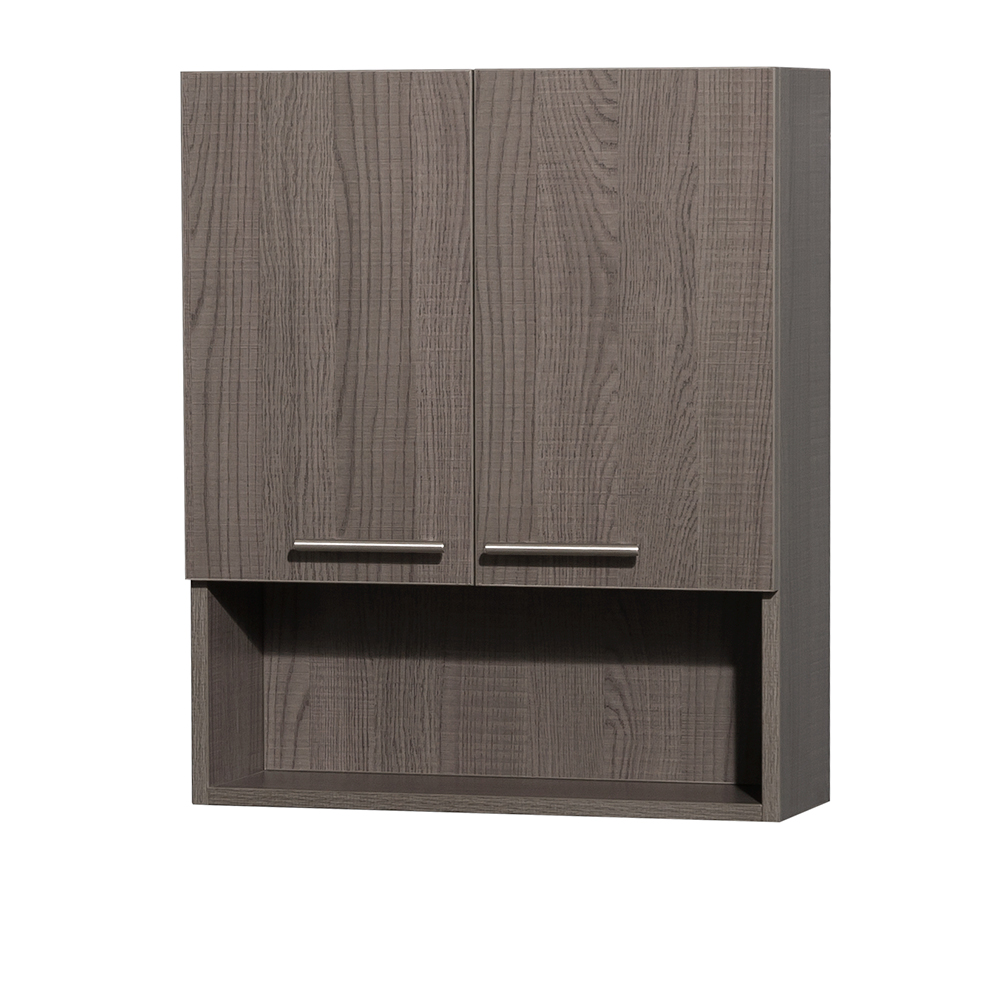 Amare Over-Toilet Wall Cabinet - Gray Oak