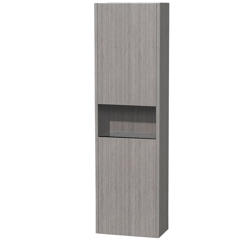 Diana Wall Cabinet Gray Oak Free Shipping Wyndham Collection