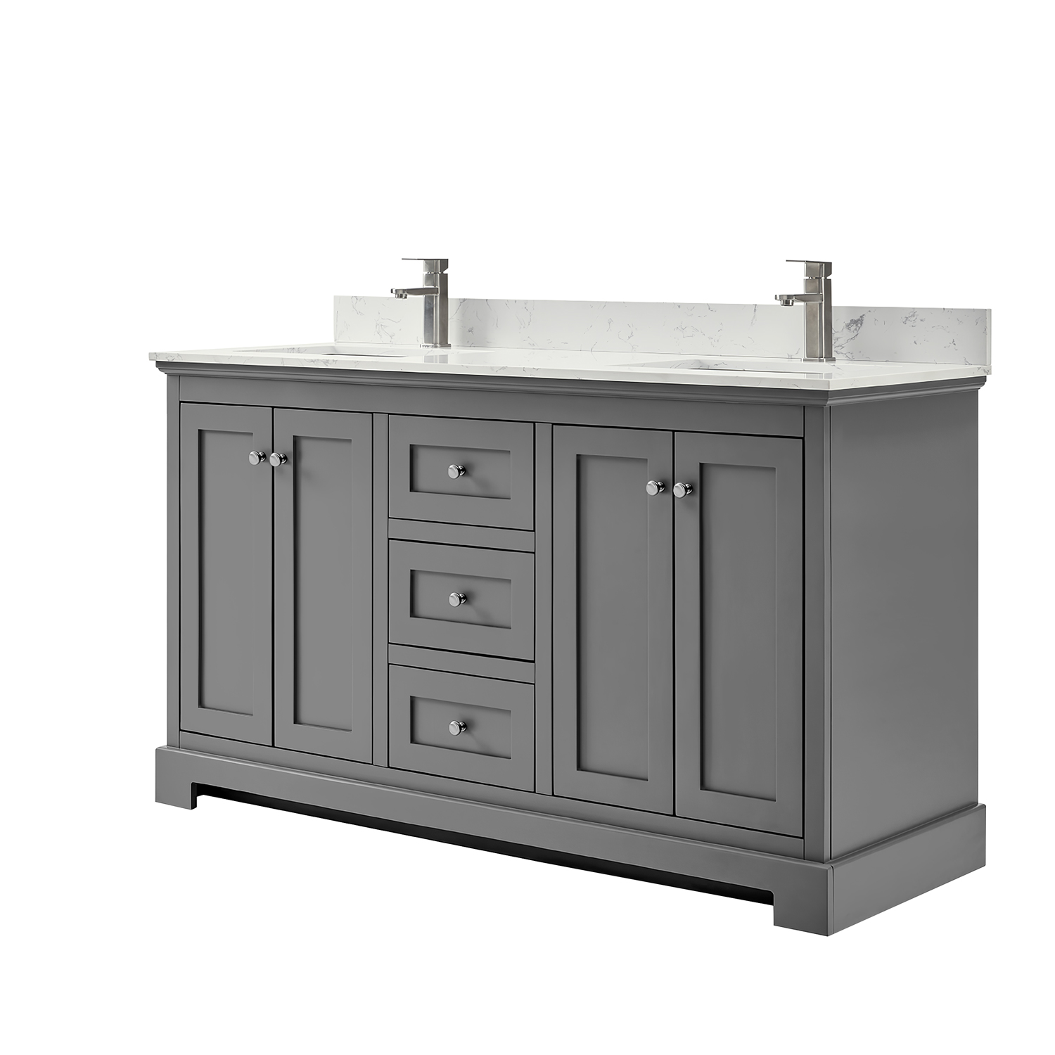 Ryla 60 Double Bathroom Vanity Dark Gray Free Shipping