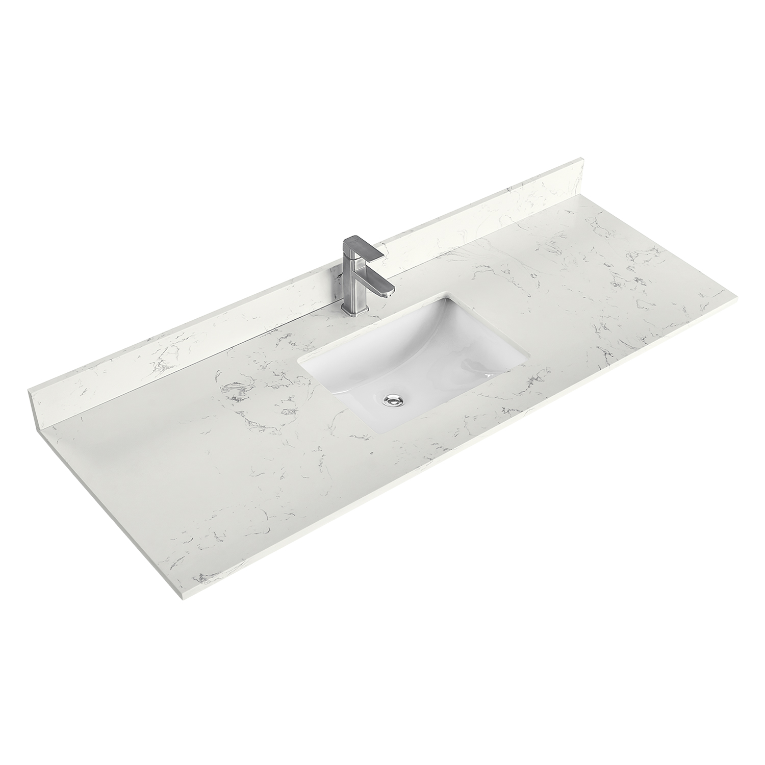 Ryla 60 Single Bathroom Vanity White, 60 Inch Vanity Single Sink Countertop