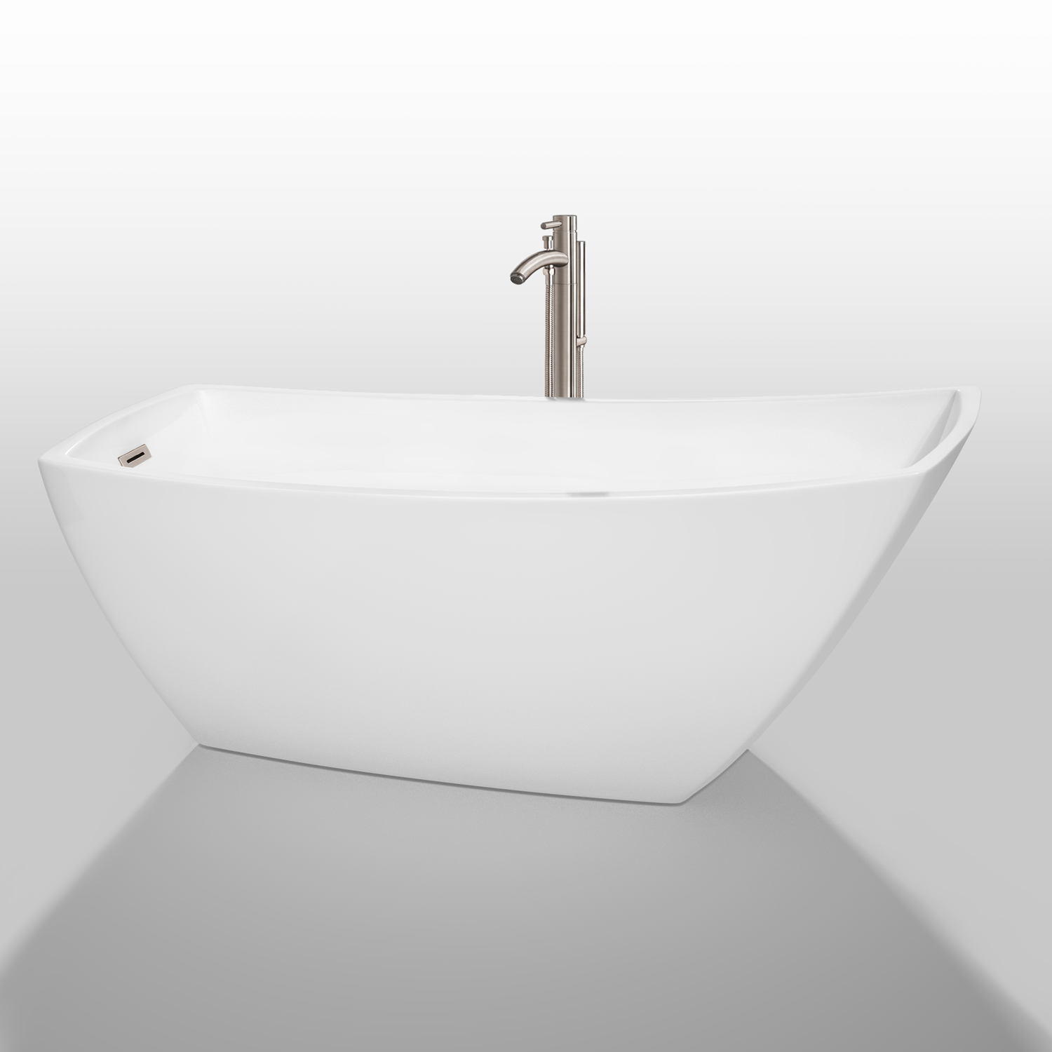 Antigua 67" Soaking Bathtub by Wyndham Collection - White ...