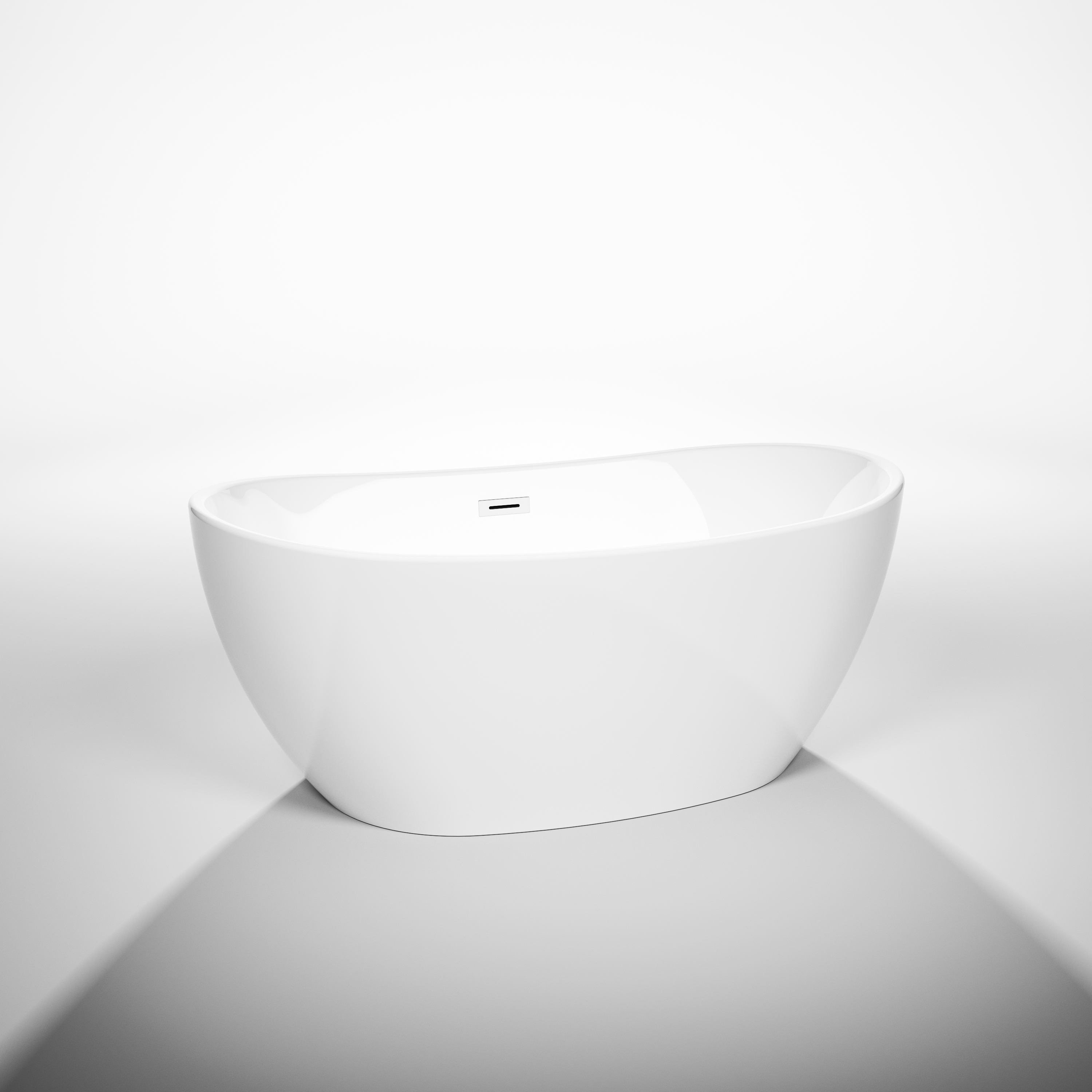 Rebecca 55" Soaking Bathtub - White WC-BTS1014-55