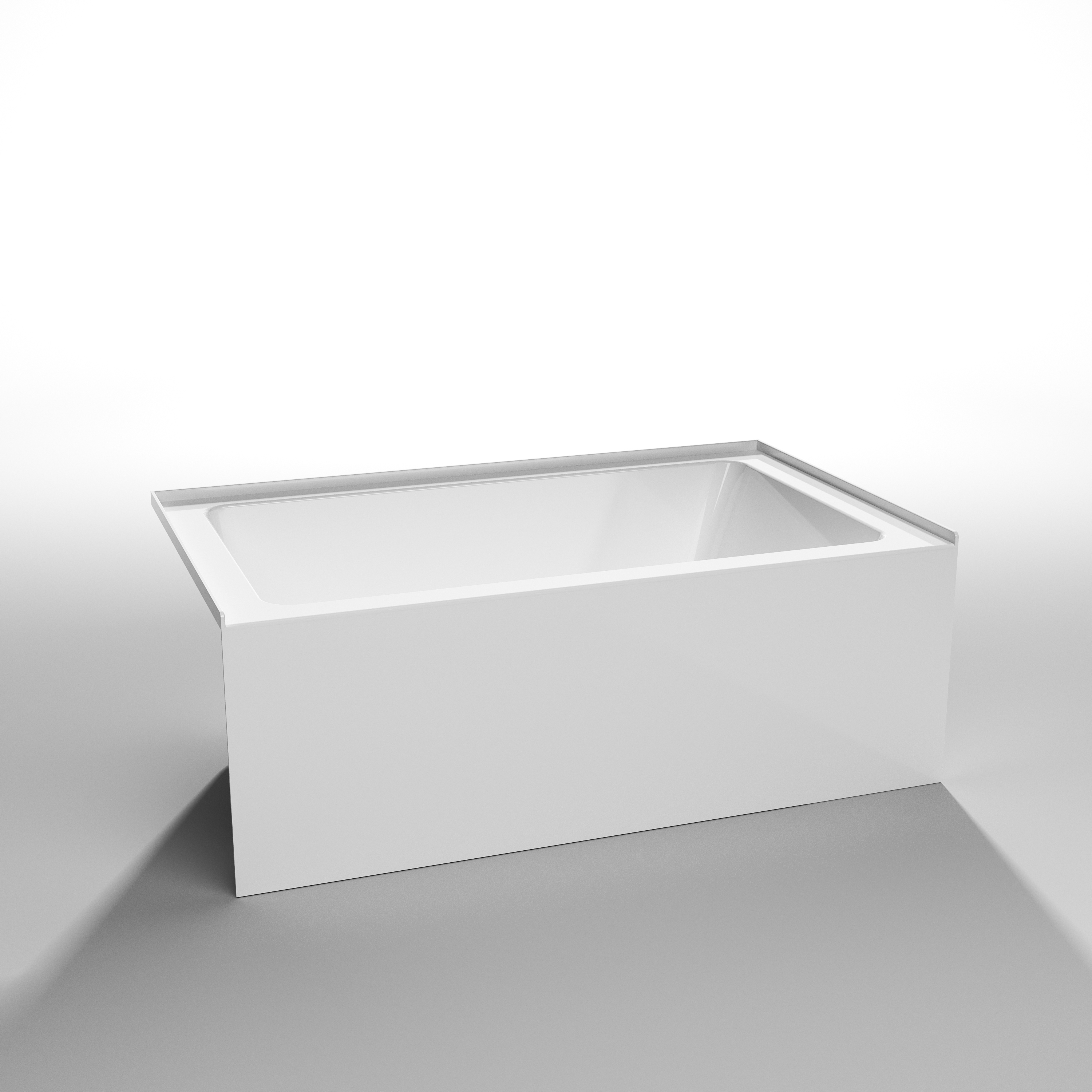 Grayley Alcove 60" Bathtub, Left Side Drain (60"Lx36"Wx22"H) WC-BTS-6036L