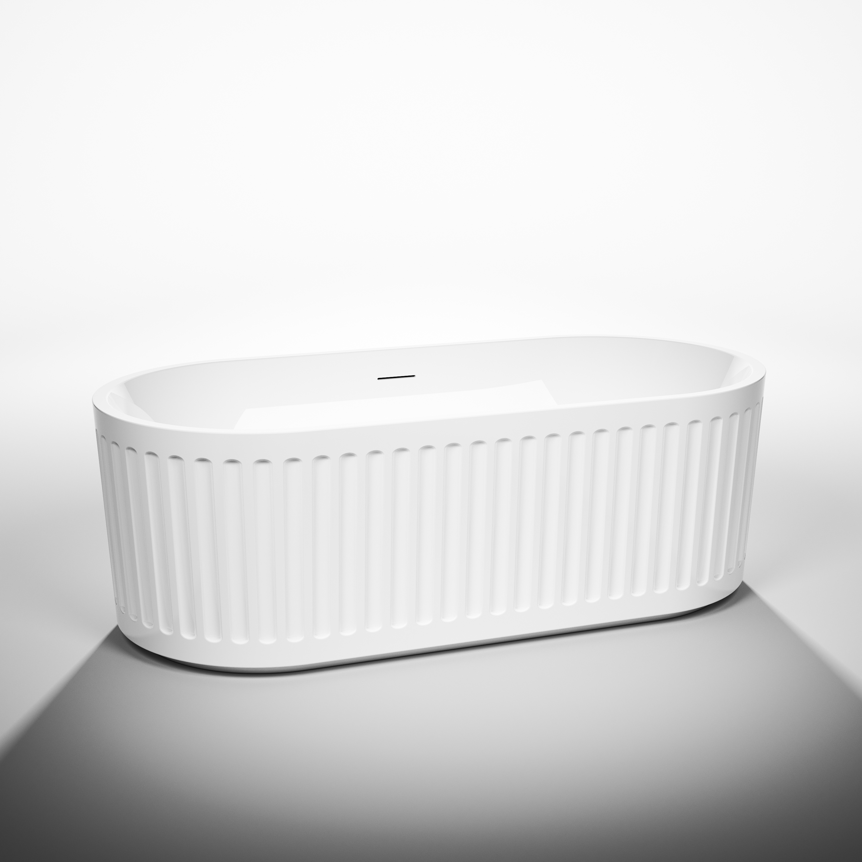 Carmela 67" Acrylic Bathtub - White WC-BTS2004-67