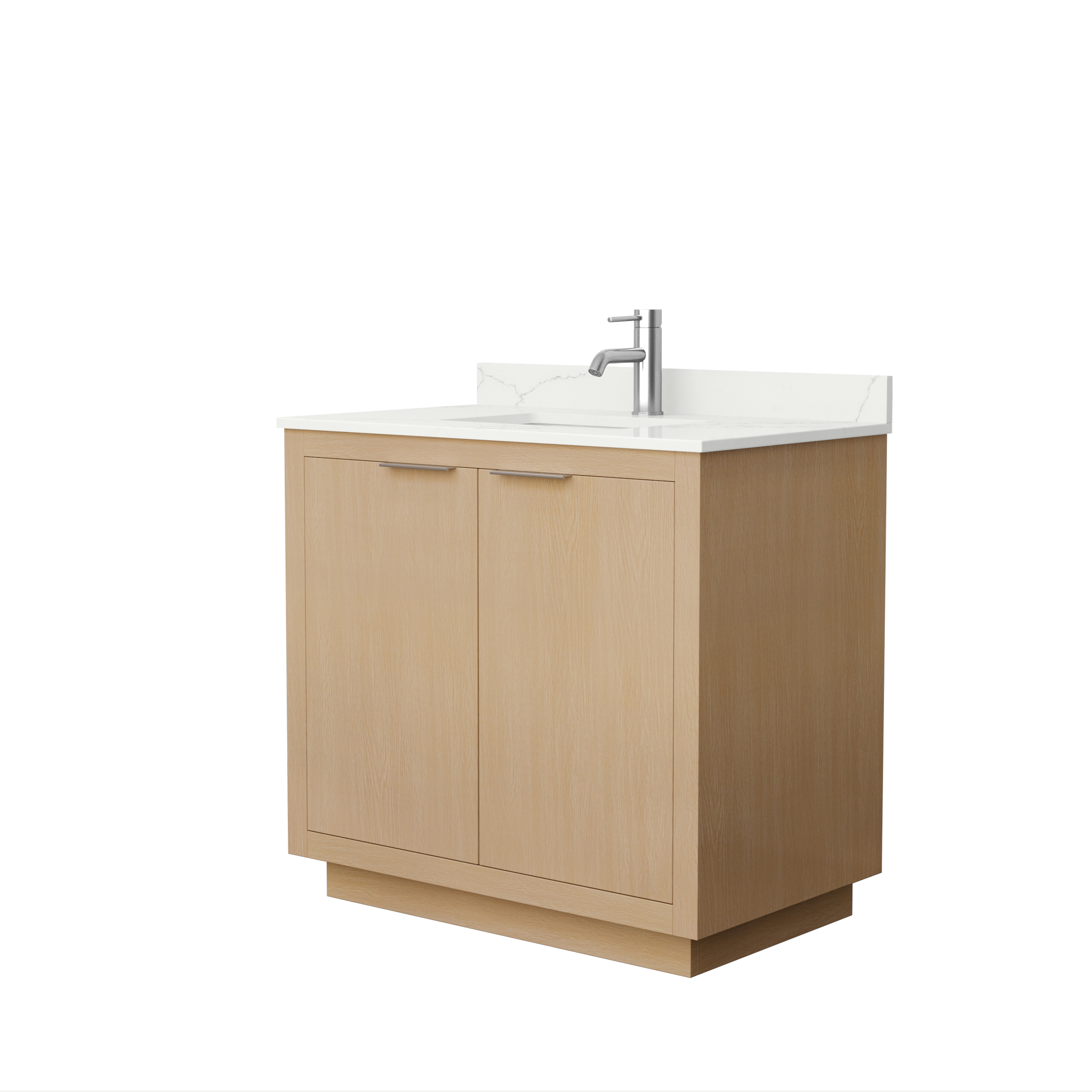 Maroni 36" Single Vanity with optional Quartz or Carrara Marble Counter - Light Straw WC-2828-36-SGL-VAN-LST--