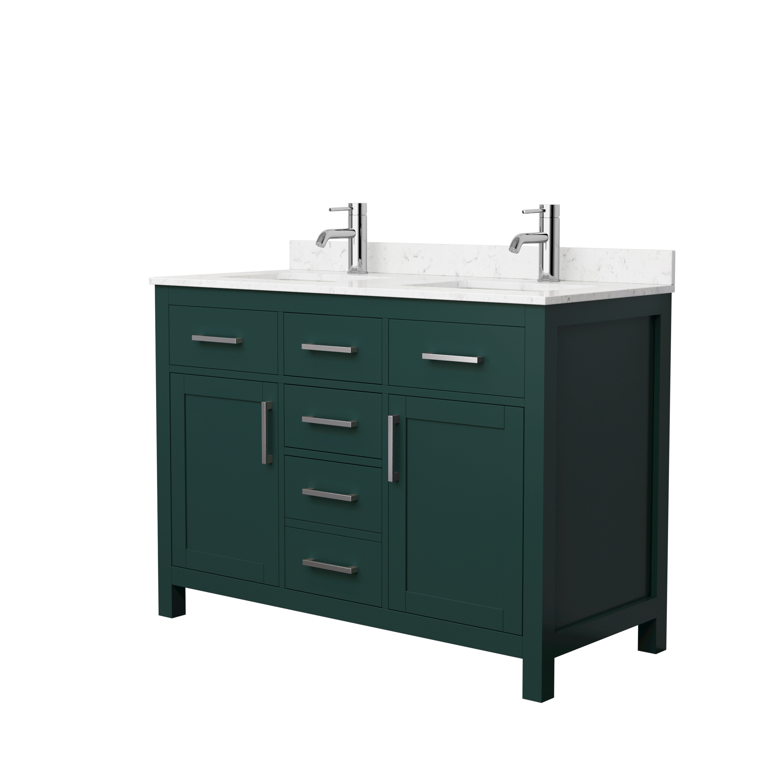 Beckett 48" Double Bathroom Vanity - Green WC-2424-48-DBL-VAN-GRN