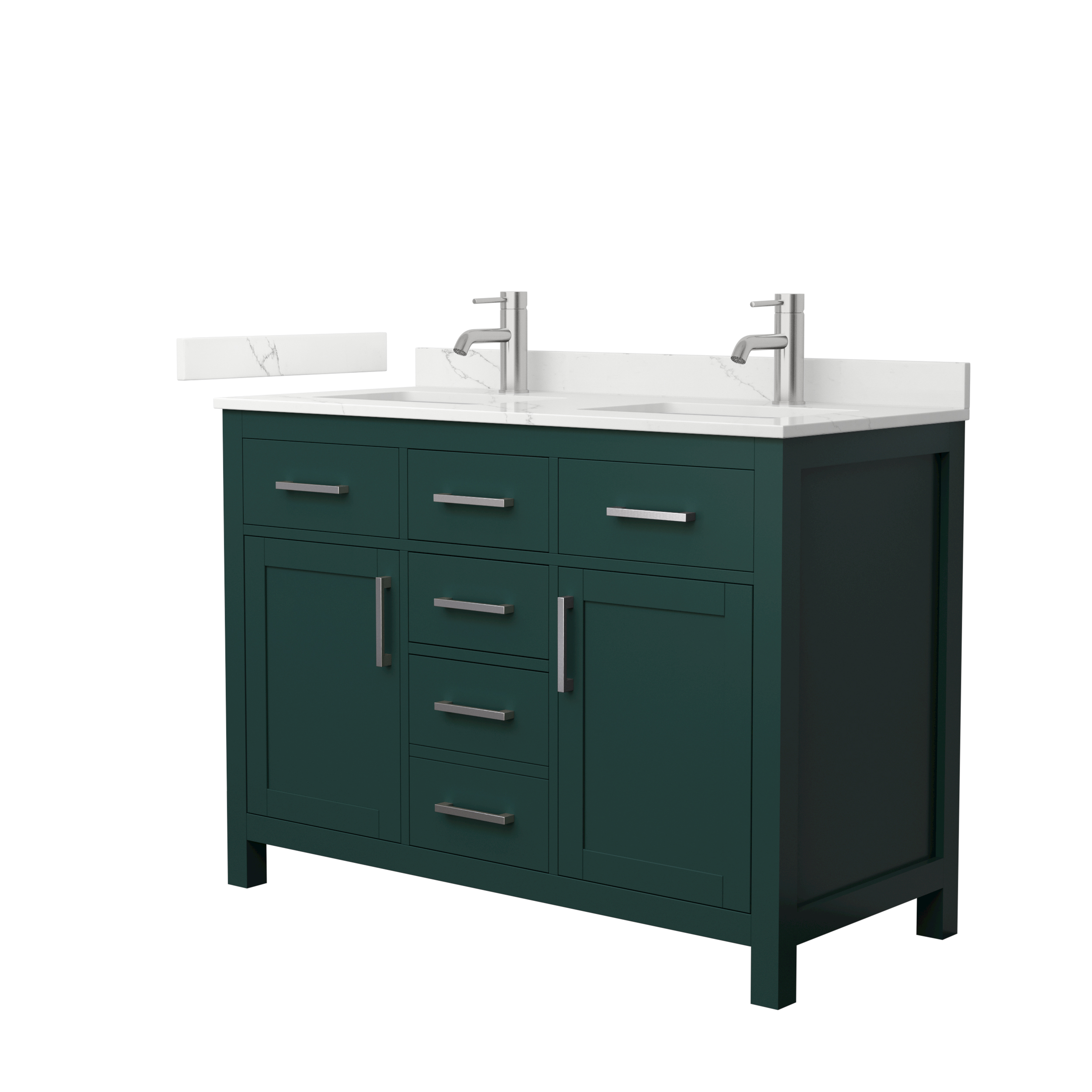 Beckett 48" Double Bathroom Vanity - Green WC-2424-48-DBL-VAN-GRN