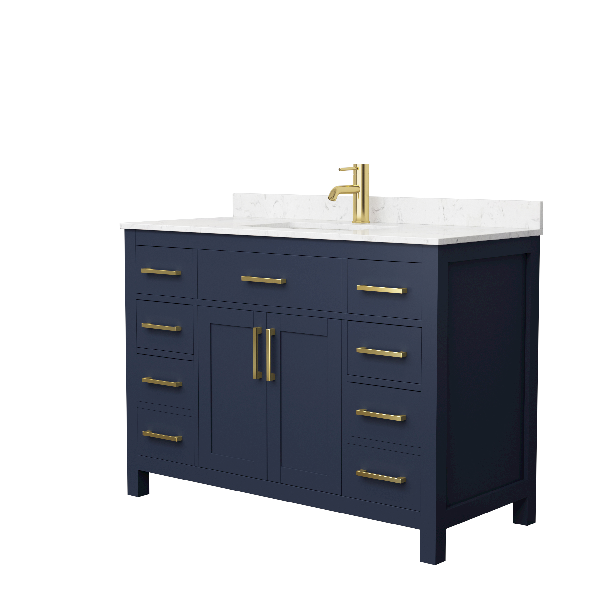 Beckett 48" Single Bathroom Vanity - Dark Blue