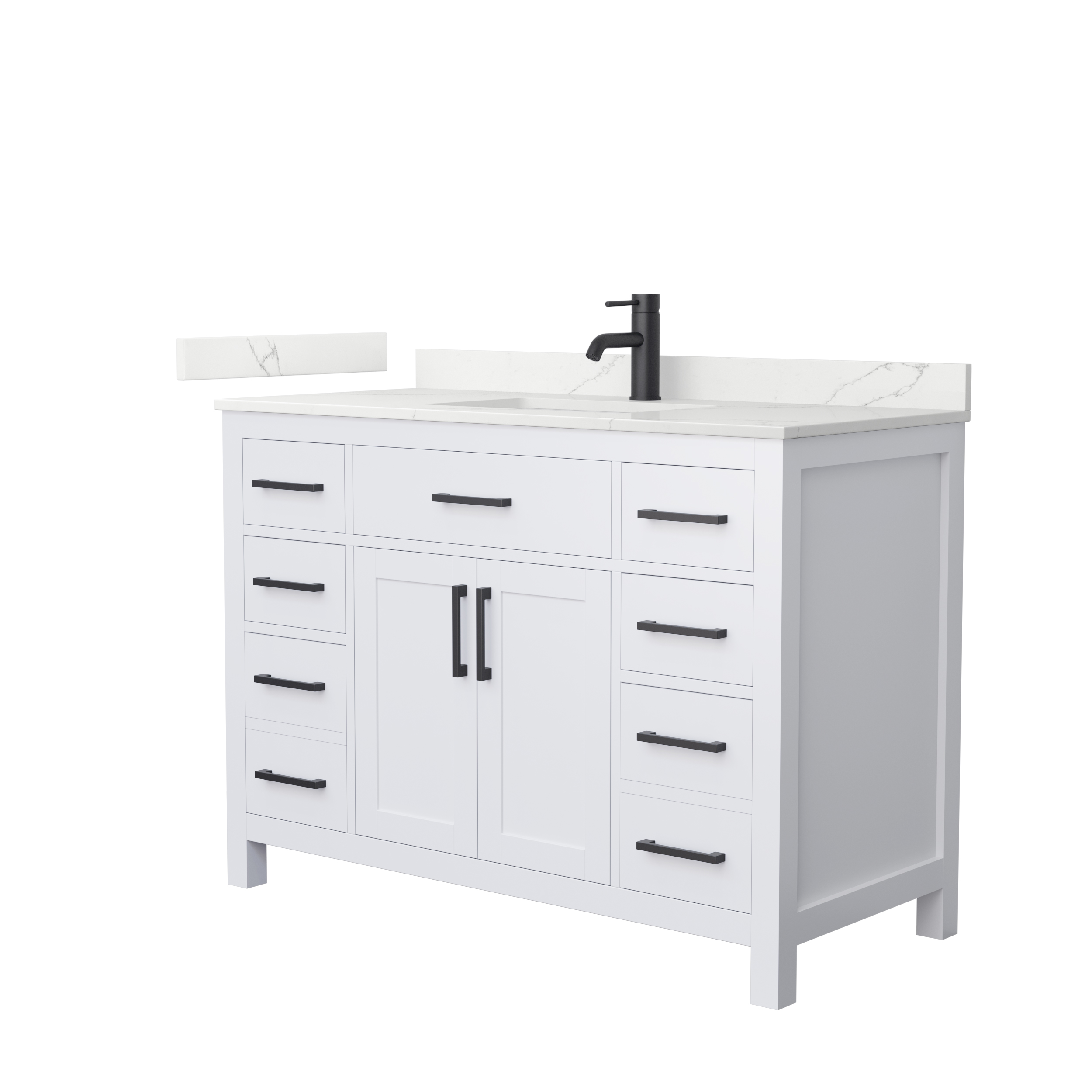 Beckett 48" Single Bathroom Vanity - White WC-2424-48-SGL-VAN-WHT