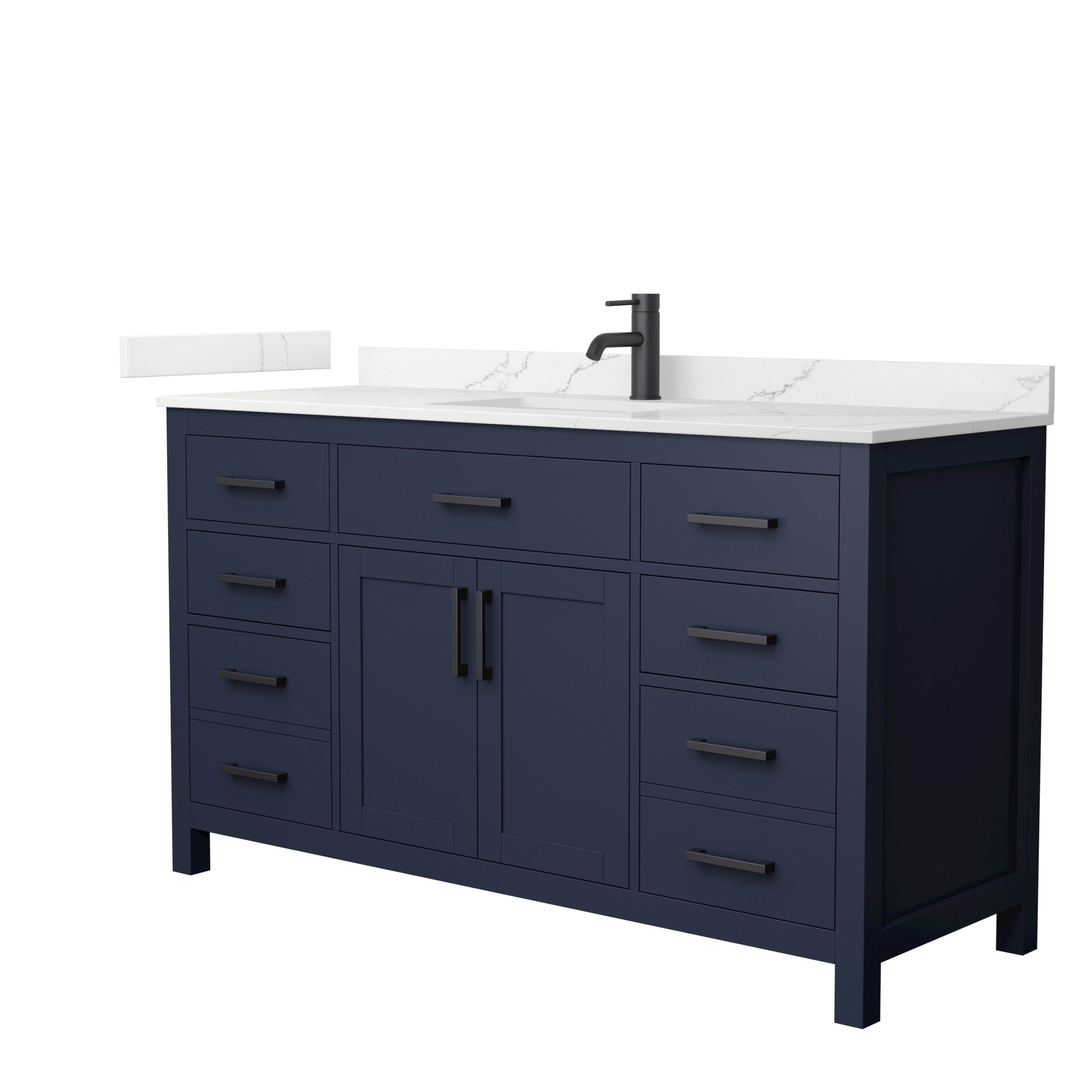 Beckett 60" Single Bathroom Vanity - Dark Gray WC-2424-60-SGL-VAN-DKG