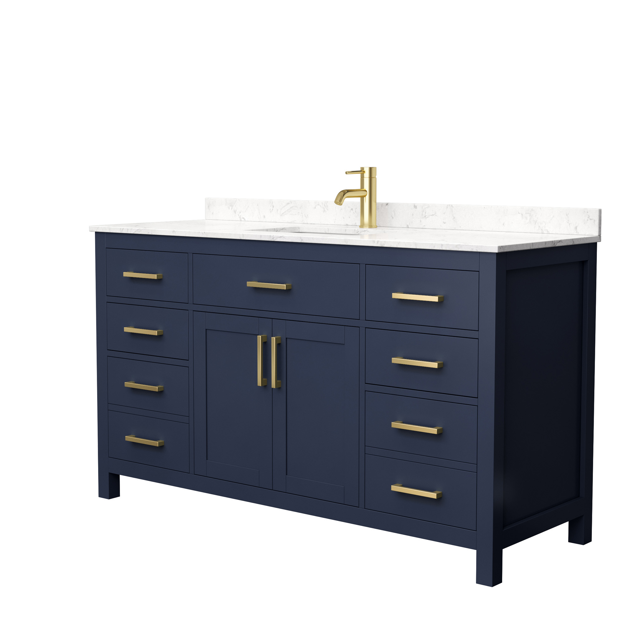 Beckett 60" Single Bathroom Vanity - Dark Gray WC-2424-60-SGL-VAN-DKG