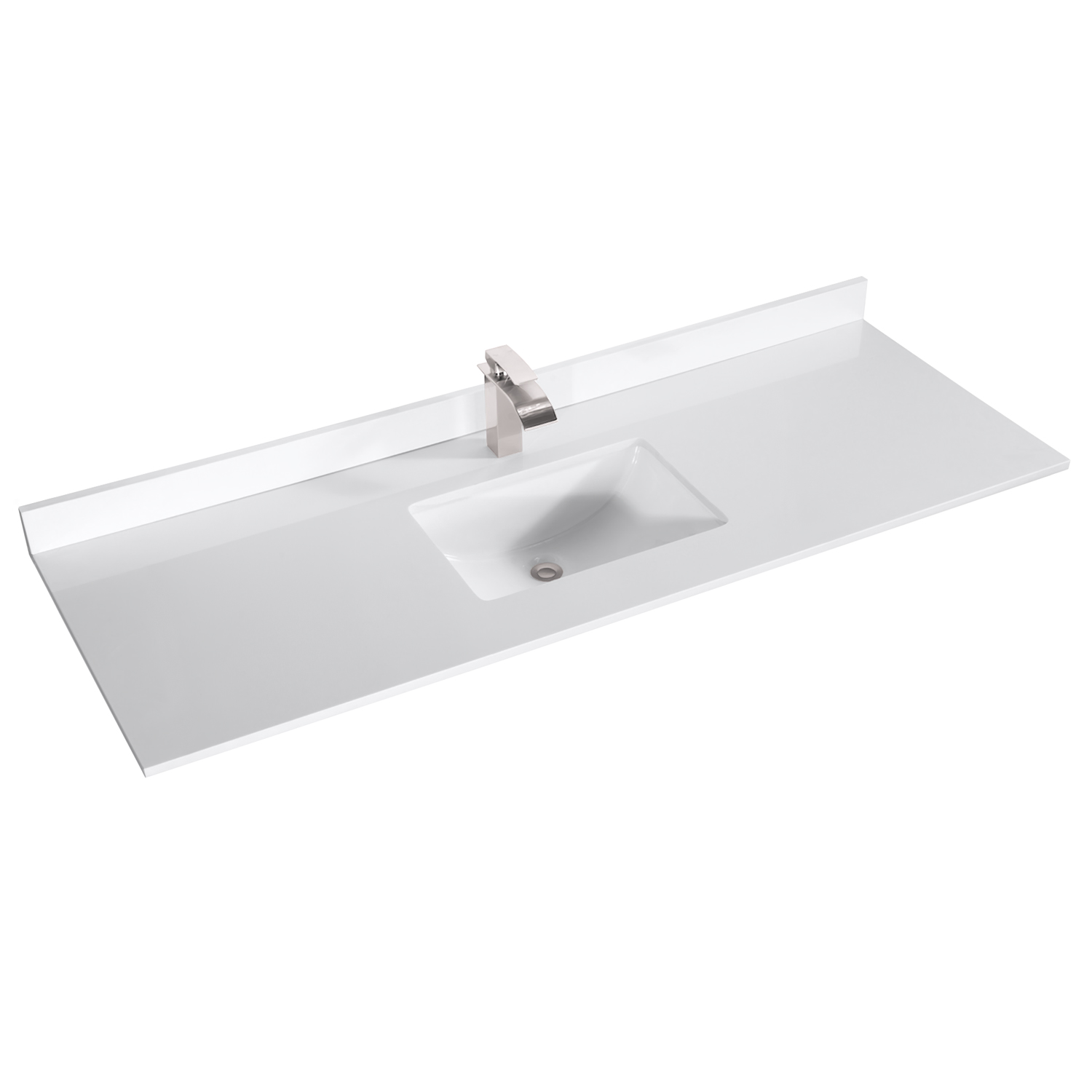 Beckett 60 Single Bathroom Vanity White Free Shipping