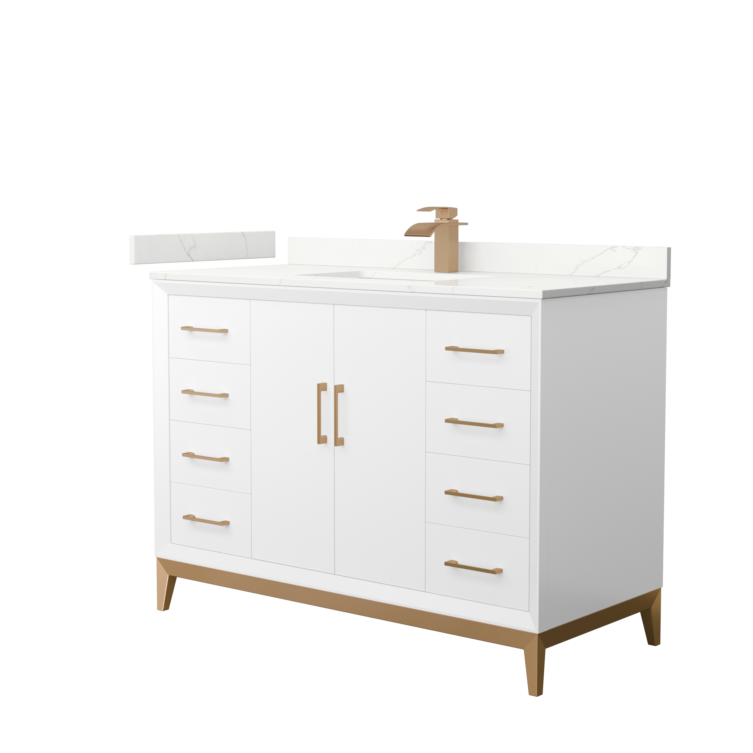 Amici 48" Single Bathroom Vanity - White WC-8181-48-SGL-VAN-WHT
