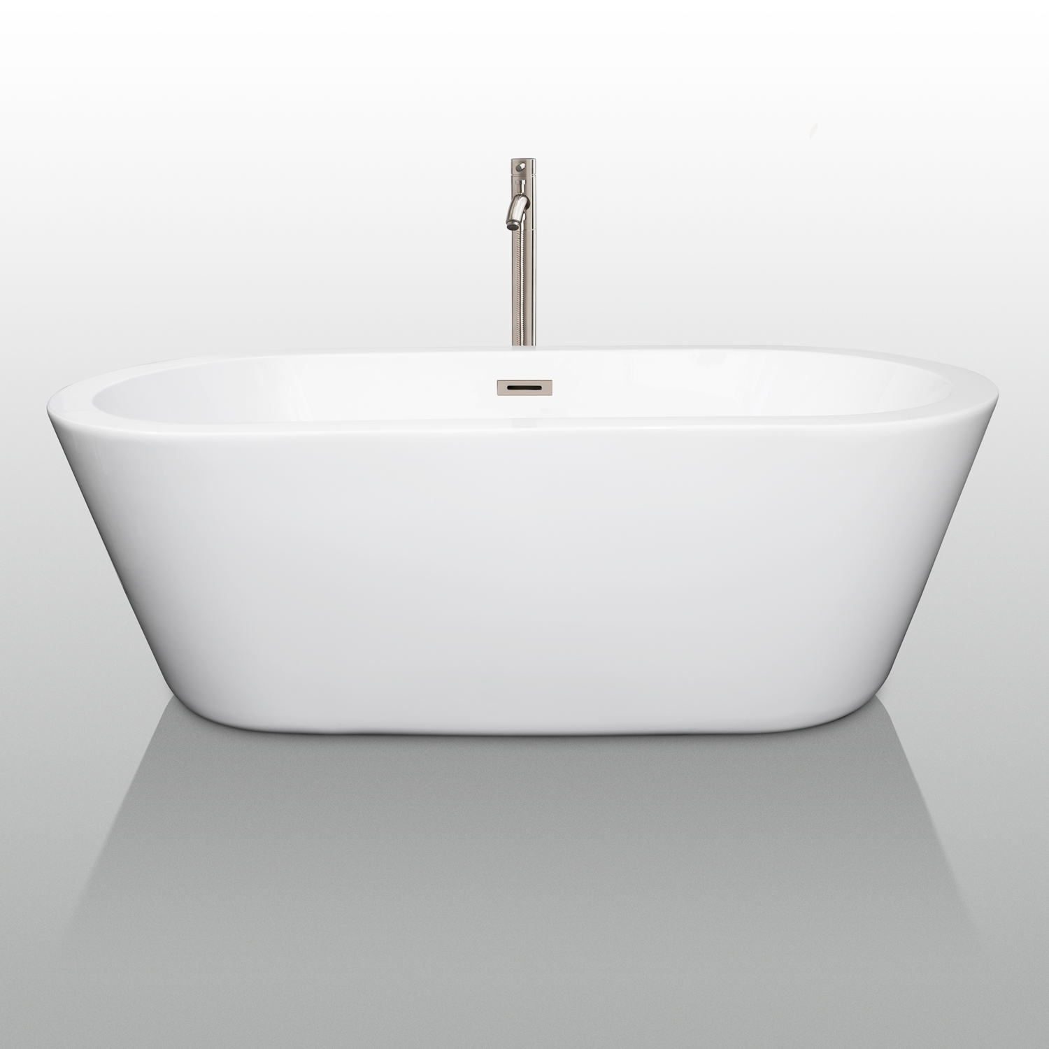 Mermaid 67 Soaking Bathtub By Wyndham Collection White Beautiful Bathroom Furniture For Every Home Wyndham Collection