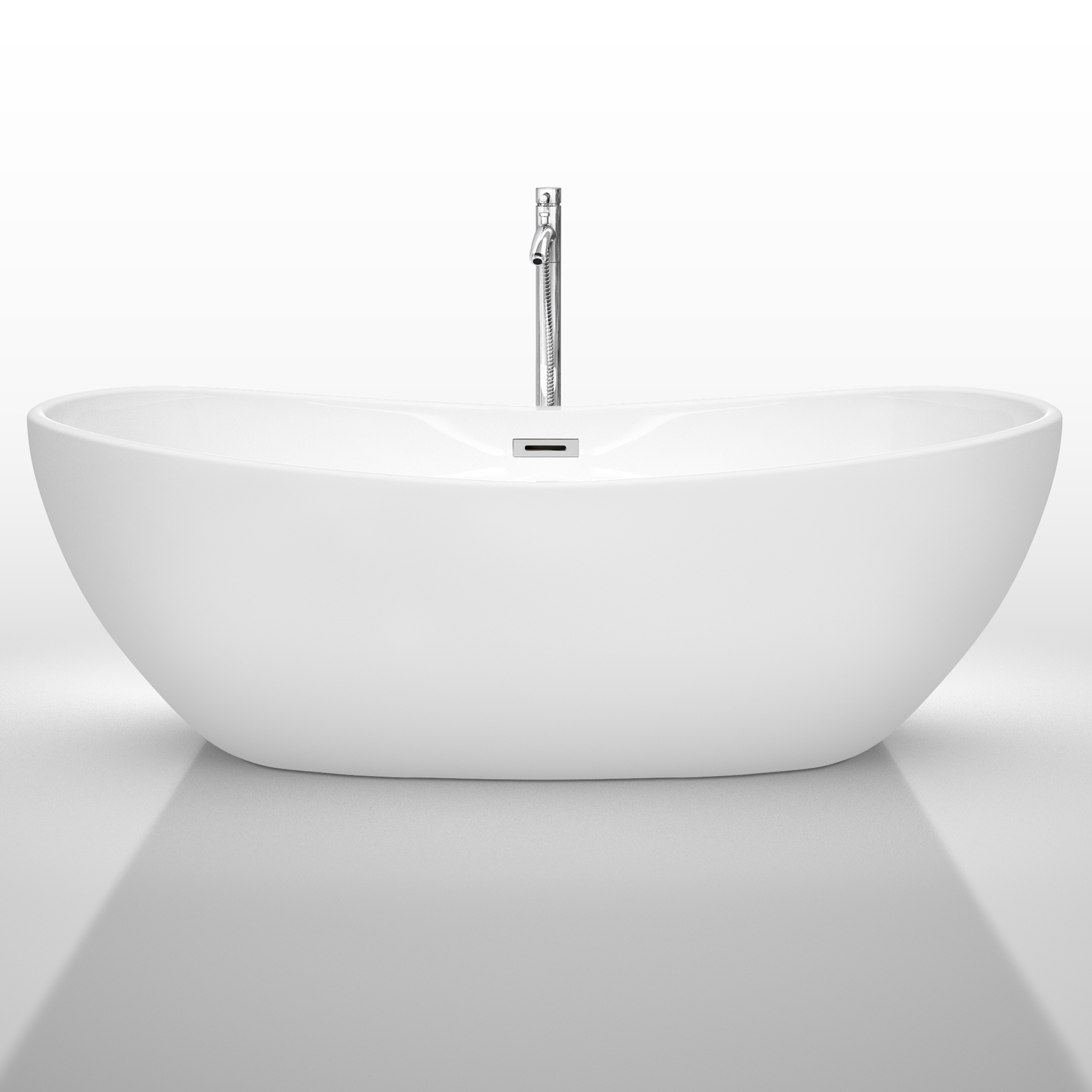 Rebecca 70 Soaking Bathtub by Wyndham Collection - White  Beautiful  bathroom furniture for every home - Wyndham Collection