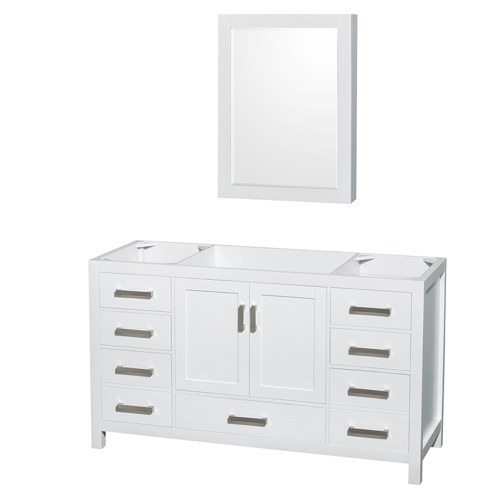 Sheffield 60 Single Bathroom Vanity White Beautiful Bathroom Furniture For Every Home Wyndham Collection