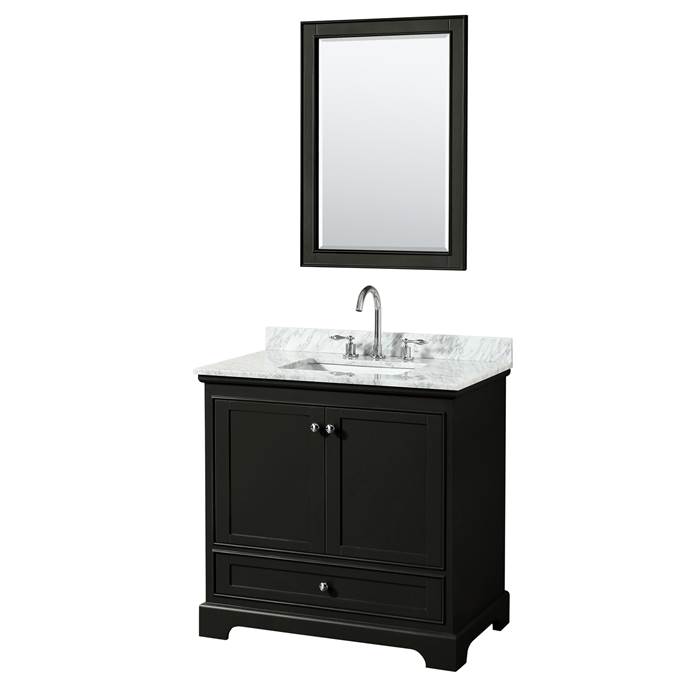 Deborah 36" Single Bathroom Vanity by Wyndham Collection - Dark Espresso WC-2020-36-SGL-VAN-DES