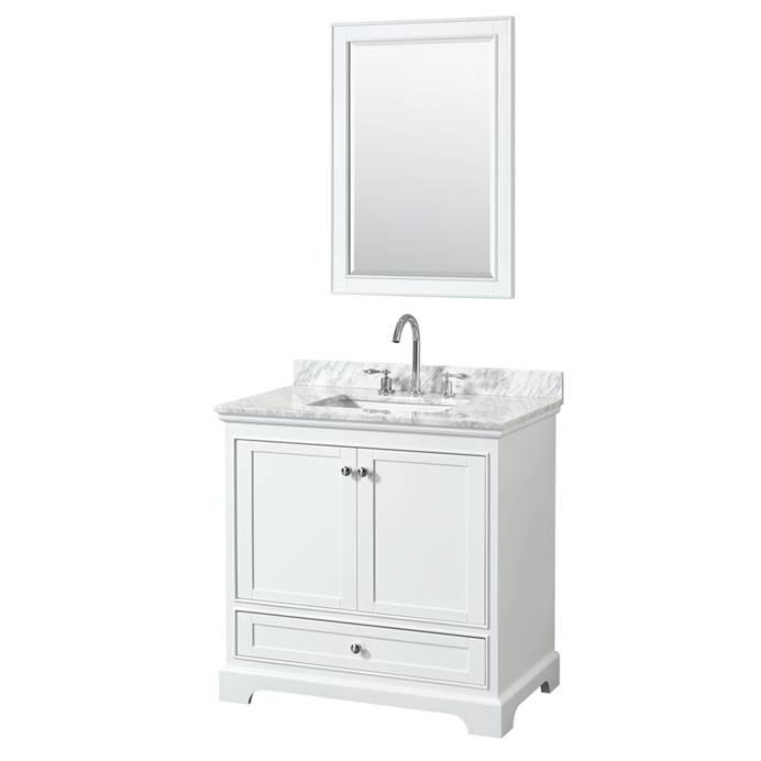Deborah 36" Single Bathroom Vanity - White WC-2020-36-SGL-VAN-WHT