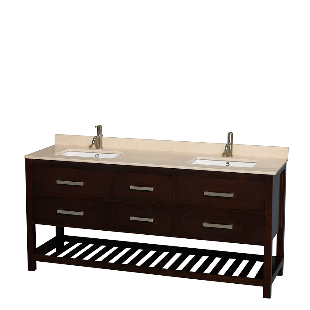 Natalie 72 Double Bathroom Vanity Espresso Beautiful Bathroom Furniture For Every Home Wyndham Collection