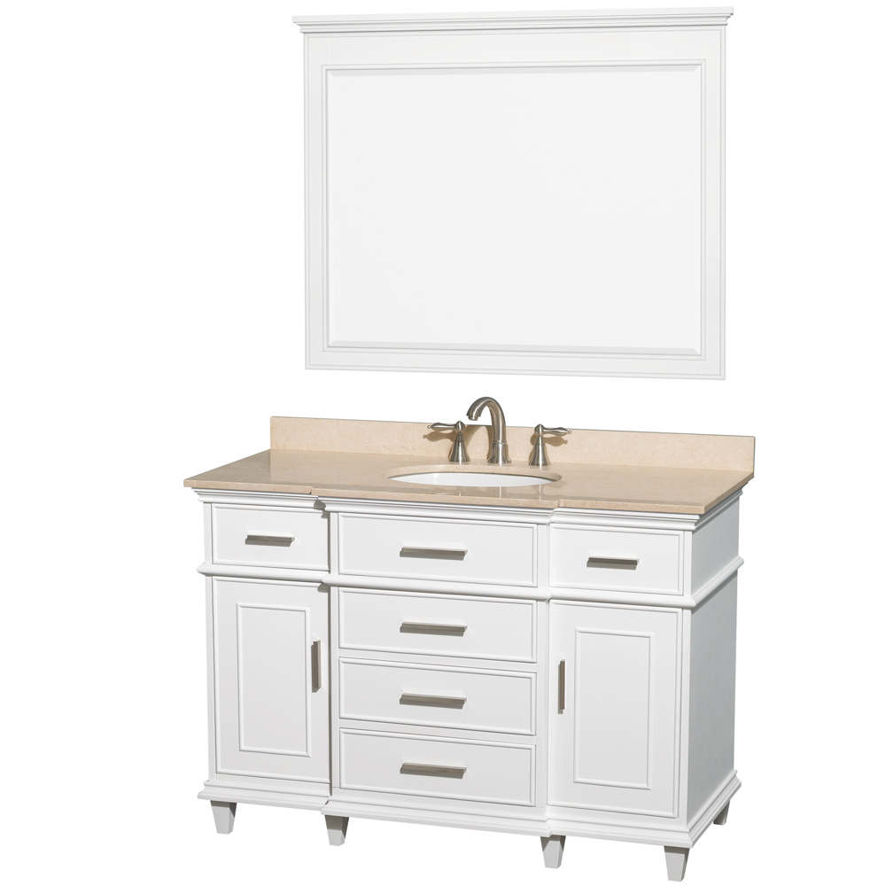 Berkeley 48 Single Bathroom Vanity White Beautiful Furniture For Every Home Wyndham Collection