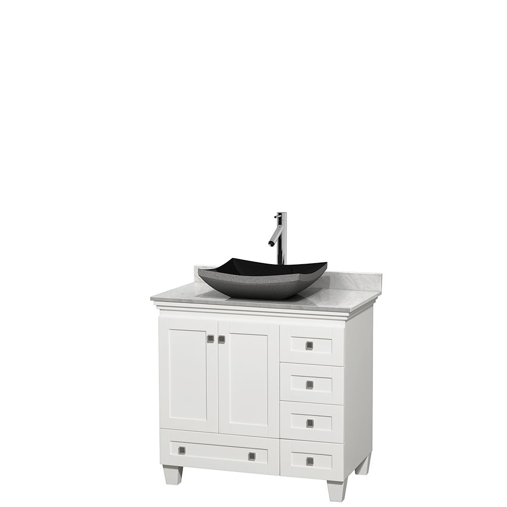 Acclaim 36 Single Bathroom Vanity For Vessel Sink White Beautiful Bathroom Furniture For Every Home Wyndham Collection