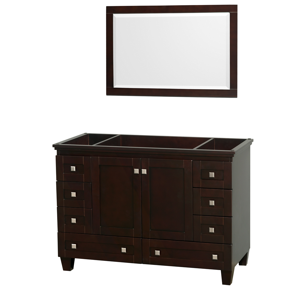 Acclaim 48 Single Bathroom Vanity For Vessel Sink Espresso