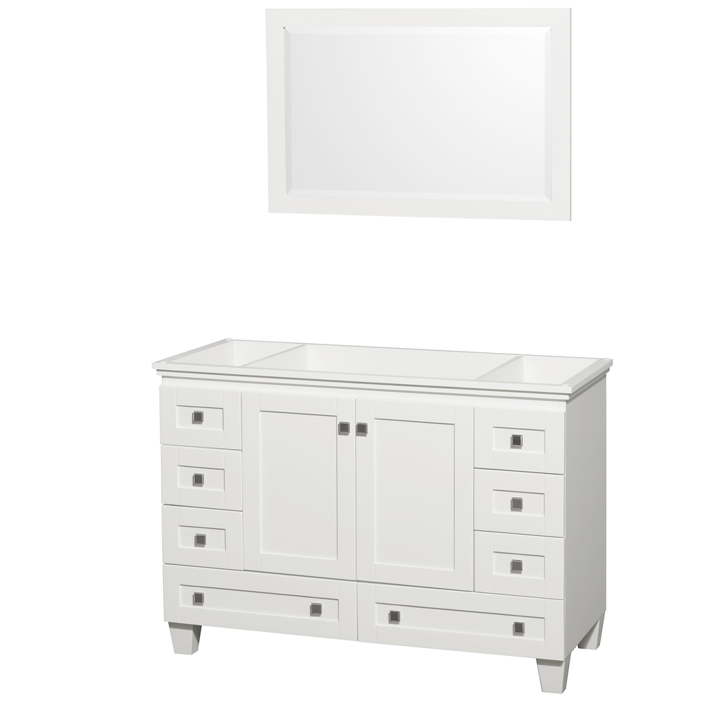 Acclaim 48 Single Bathroom Vanity For Vessel Sink White Free