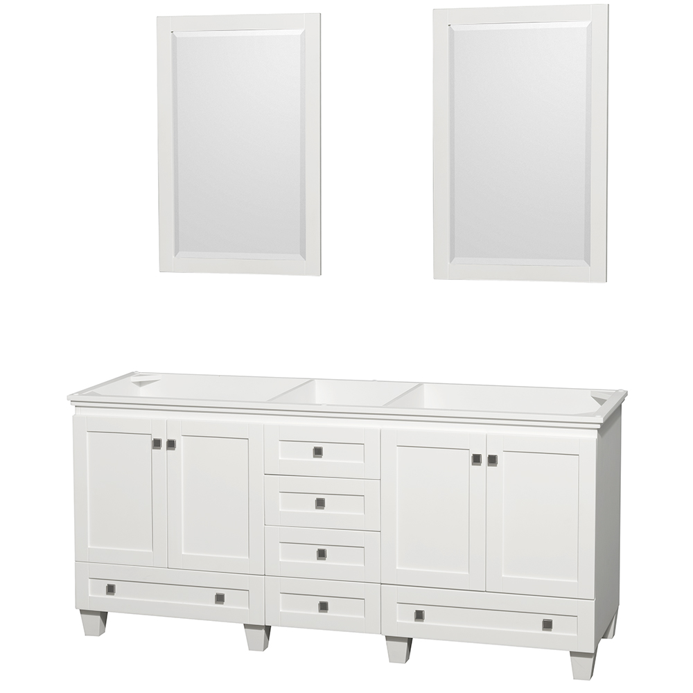 72 inch double clearance vessel sink vanity