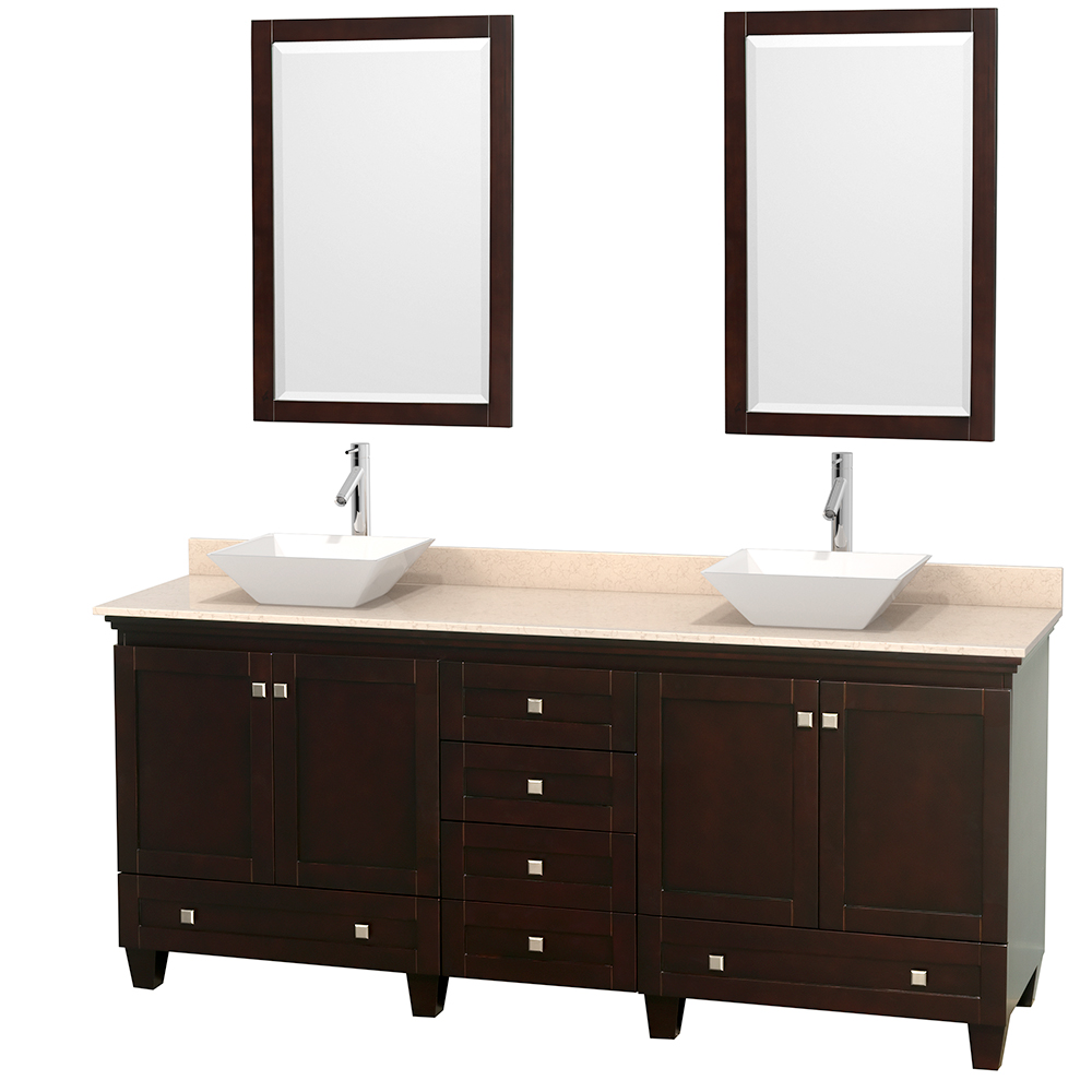 Acclaim 80 Double Bathroom Vanity For Vessel Sinks Espresso