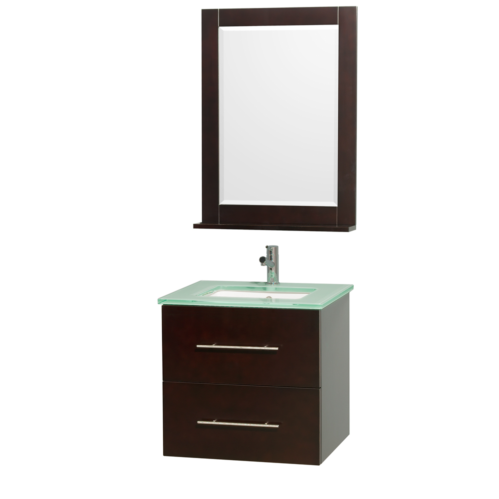Centra 24 Single Bathroom Vanity For Undermount Sinks Espresso