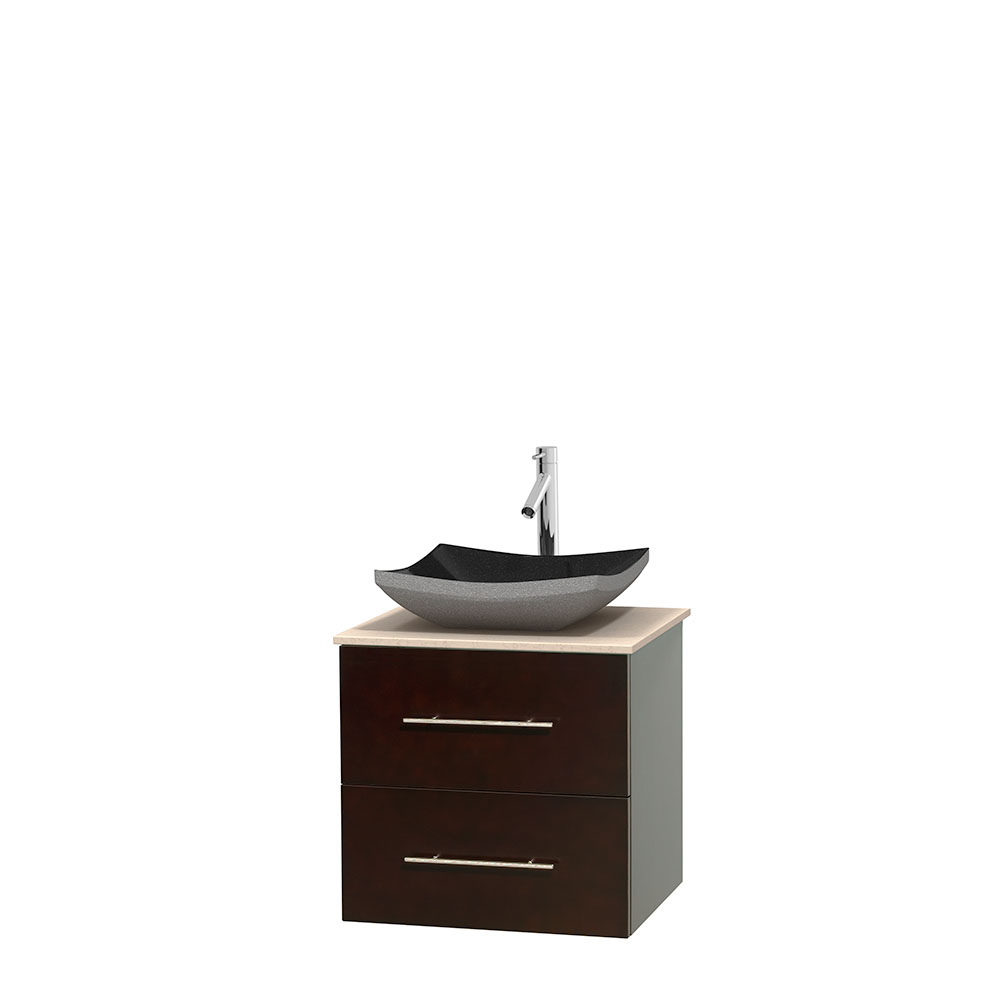 Centra 24 Single Bathroom Vanity For Vessel Sink Espresso Single Bathroom Vanity For Vessel Sink