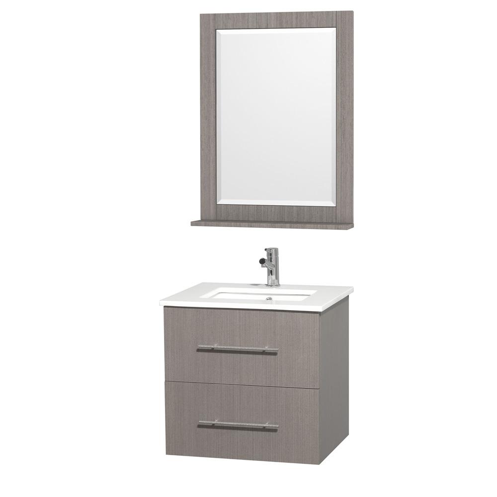 Charming kokols vanity set Centra 24 Single Bathroom Vanity For Undermount Sinks Gray Oak Beautiful Furniture Every Home Wyndham Collection