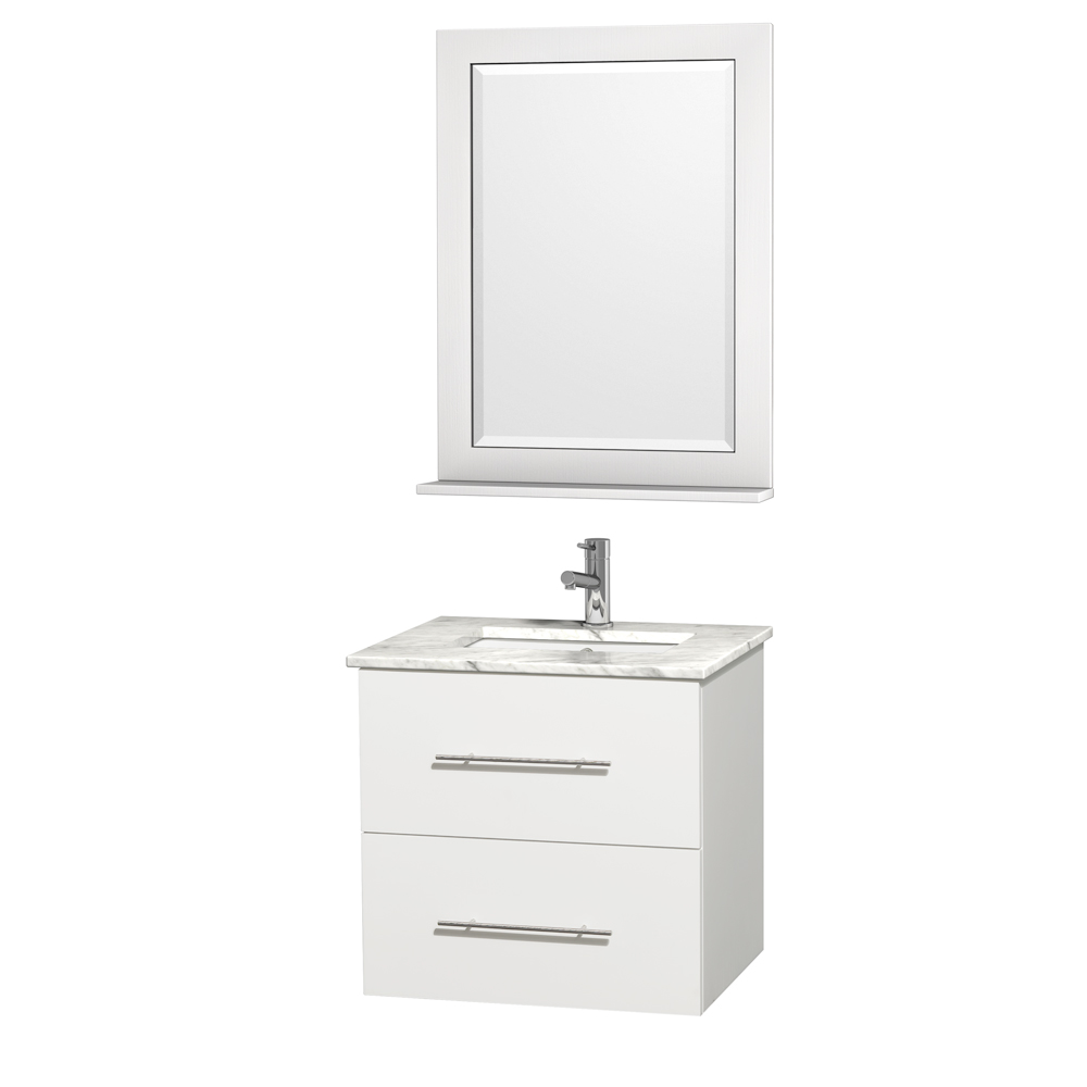 Centra 24 Single Bathroom Vanity For, 24 Wall Mounted Single Bathroom Vanity Set