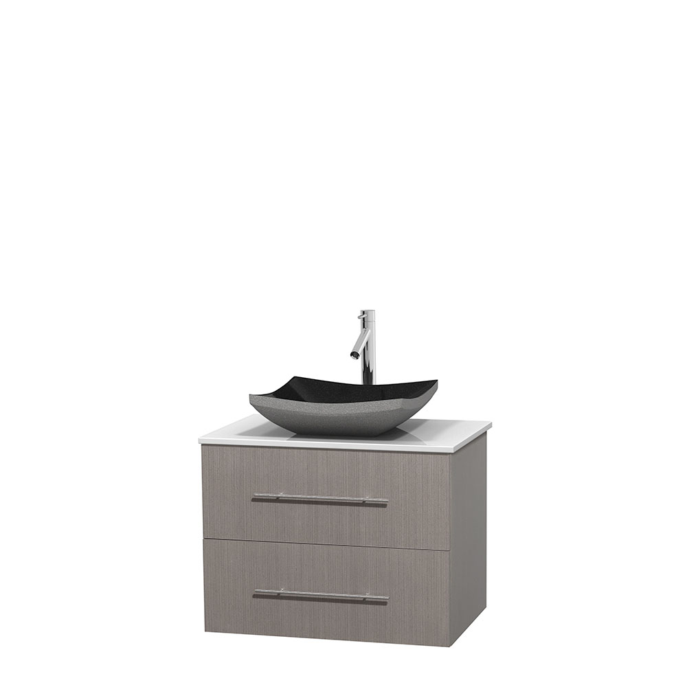 Centra 30 Single Bathroom Vanity For Vessel Sink Gray Oak Beautiful Bathroom Furniture For Every Home Wyndham Collection