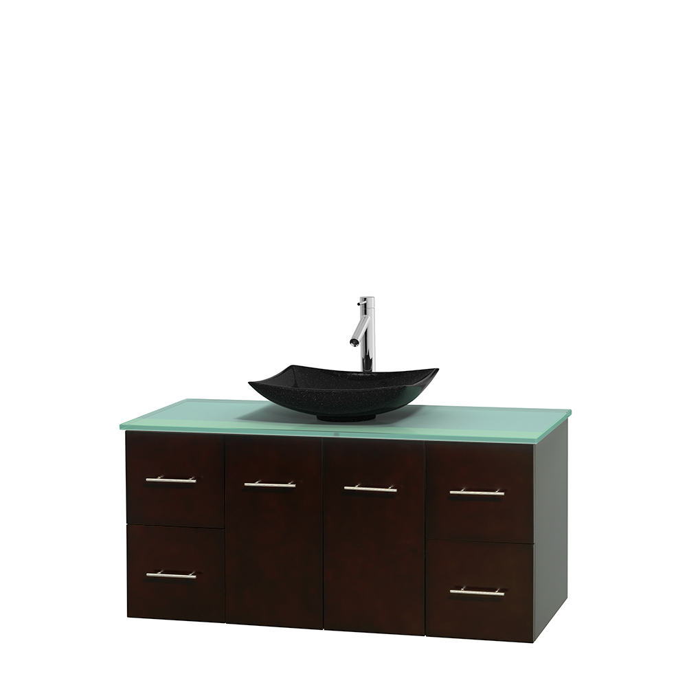 Centra 48 Single Bathroom Vanity For, Bathroom Vanity Vessel Sink