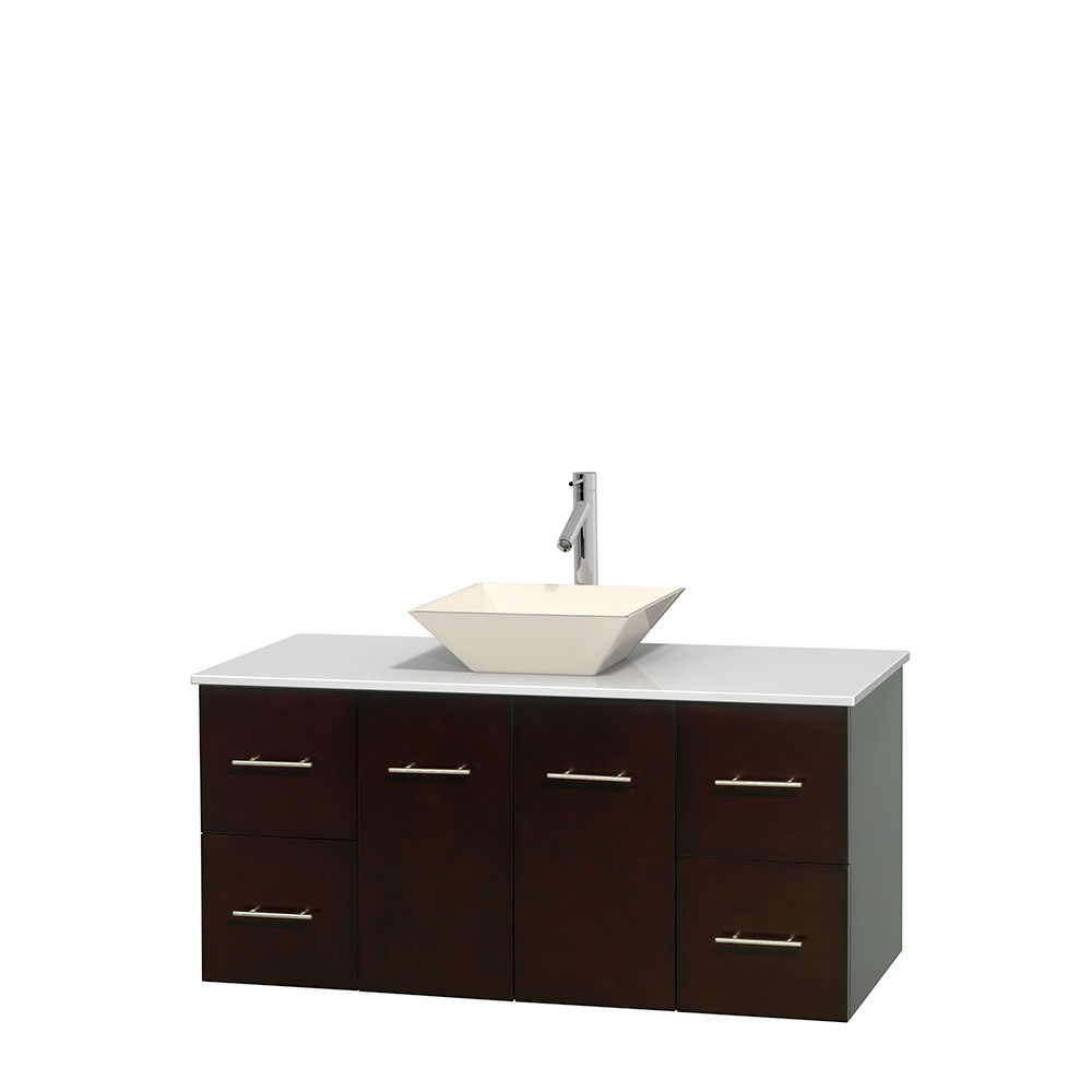 Centra 48 Single Bathroom Vanity For Vessel Sink Espresso Beautiful Bathroom Furniture For Every Home Wyndham Collection