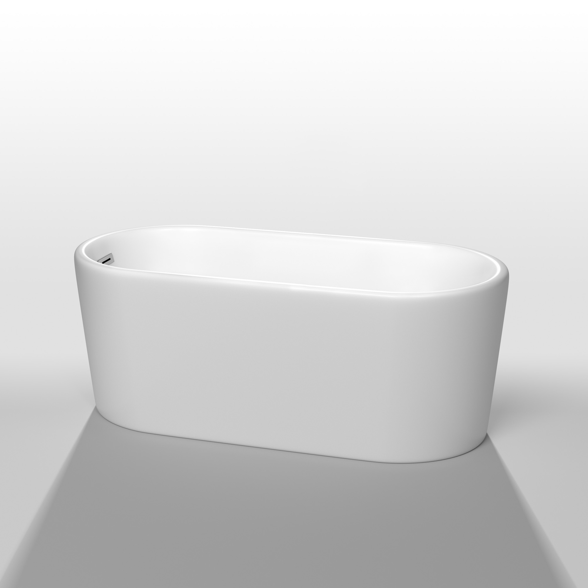 Ursula 59" Soaking Bathtub by Wyndham Collection - White WC-BTK1511-59